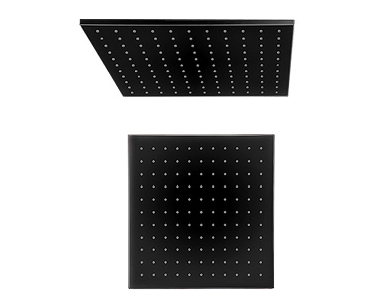 Square Shower Head Matte Black. ROB0803BK